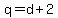 q=d%2B2