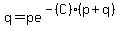 q=pe%5E%28-%28C%29%2A%28p%2Bq%29%29%29