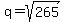 q=sqrt%28265%29