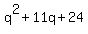 q%5E2%2B+11q+%2B24