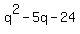 q%5E2+-5q+-24