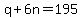 q+%2B+6n=195