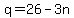 q+=+26+-+3n+