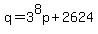 q+=+3%5E8p+%2B+2624