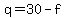 q+=+30+-+f