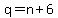 q+=+n+%2B+6