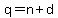 q+=+n+%2B+d