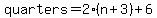 quarters=2%28n%2B3%29%2B6