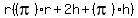 r%28%28pi%29r%2B2h%2B%28pi%29h%29