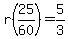 r%2825%2F60%29=5%2F3
