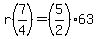 r%287%2F4%29=%285%2F2%2963