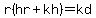 r%28hr%2Bkh%29=kd