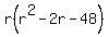 r%28r%5E2-2r-48%29