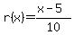 r%28x%29=%28x-5%29%2F10