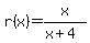 r%28x%29=+x%2F%28x%2B4%29