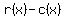 r%28x%29-c%28x%29