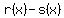 r%28x%29-s%28x%29