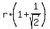 r%2A%281%2B1%2Fsqrt%282%29%29