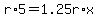 r%2A5=1.25r%2Ax