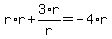r%2Ar+%2B+3%2Ar%2Fr+=+-4%2Ar