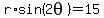 r%2Asin%282theta%29=15