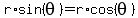r%2Asin%28theta%29=r%2Acos%28theta%29