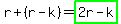 r%2B%28r-k%29=highlight_green%282r-k%29