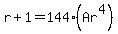 r%2B1+=+144%28Ar%5E4%29