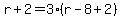 r%2B2=3%28r-8%2B2%29