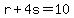 r%2B4s=10