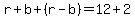 r%2Bb%2B%28r-b%29=12%2B2