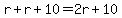 r%2Br%2B10=2r%2B10