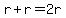 r%2Br=2r