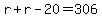 r%2Br-20=306