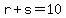 r%2Bs=10