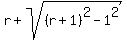 r%2Bsqrt%28%28r%2B1%29%5E2-1%5E2%29