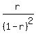 r%2F%281-r%29%5E2