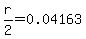 r%2F2=0.04163