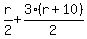 r%2F2+%2B+3%2F2%2A%28r%2B10%29