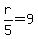r%2F5=9