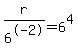r%2F6%5E-2+=+6%5E4