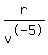 r%2Fv%5E-5