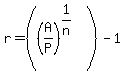 r=%28%28A%2FP%29%5E%281%2Fn%29%29+-+1