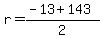 r=%28-13%2B143%29%2F2