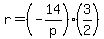 r=%28-14%2Fp%29%283%2F2%29