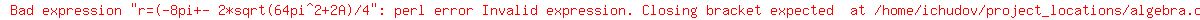 r=%28-8pi%2B-+2%2Asqrt%2864pi%5E2%2B2A%29%2F4