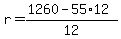 r=%281260-55%2A12%29%2F12