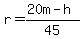 r=%2820m-h%29%2F45