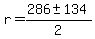 r=%28286%2B-+134%29%2F2