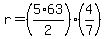 r=%285%2A63%2F2%29%284%2F7%29